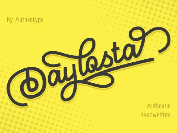 Daylosta font