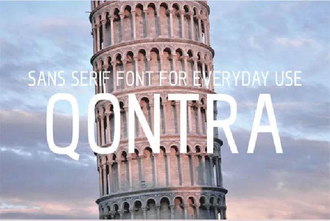 Qontra Sans Serif font