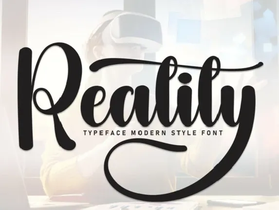 Reality Script font