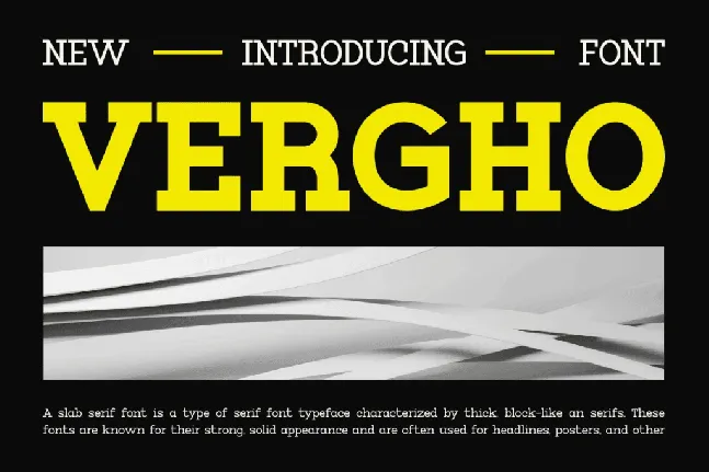 VERGHO font