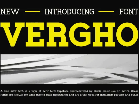 VERGHO font