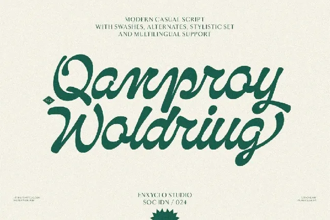 NCL Qanproy Woldriug DEMO font