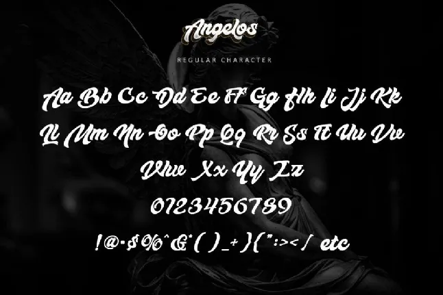 Angelos-Personal use font