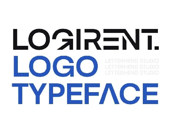 Logirent Logo Typeface font