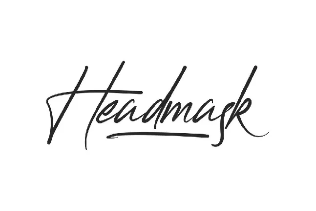 Headmask font