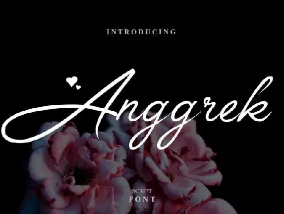 Anggrek Script Free font