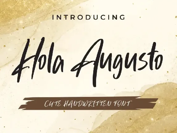 Hola Augusto font