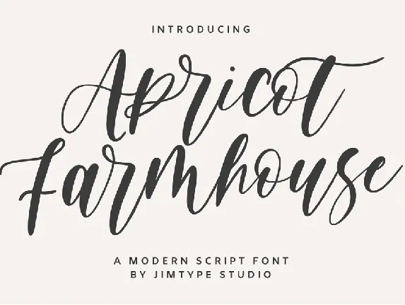 ApricotFarmhouse_PERSONALUSE font