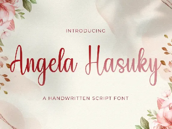 Angela Hasuky font