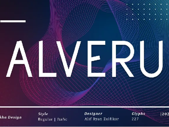 Alveru font