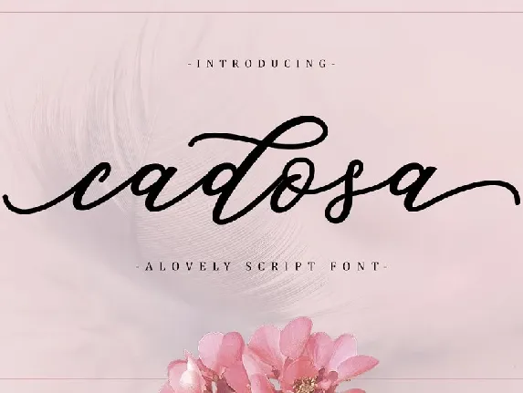 Cadosa Script font