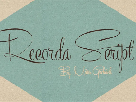 Recorda Script font