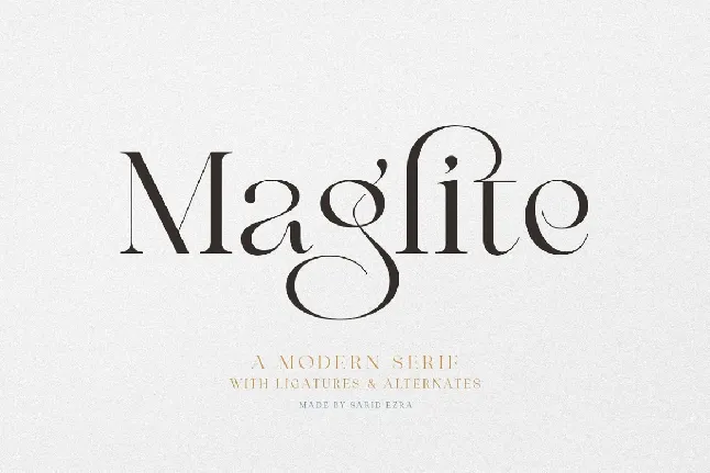 Maglite font