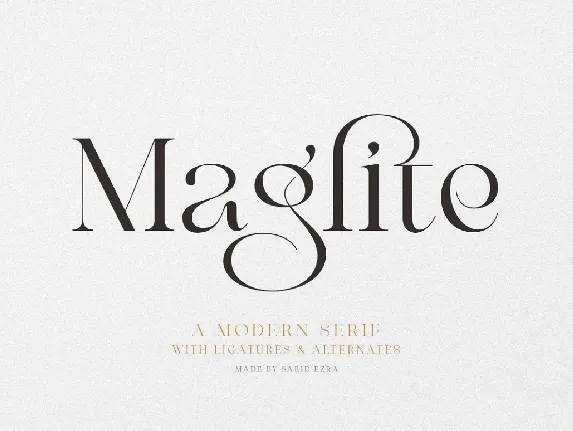 Maglite font