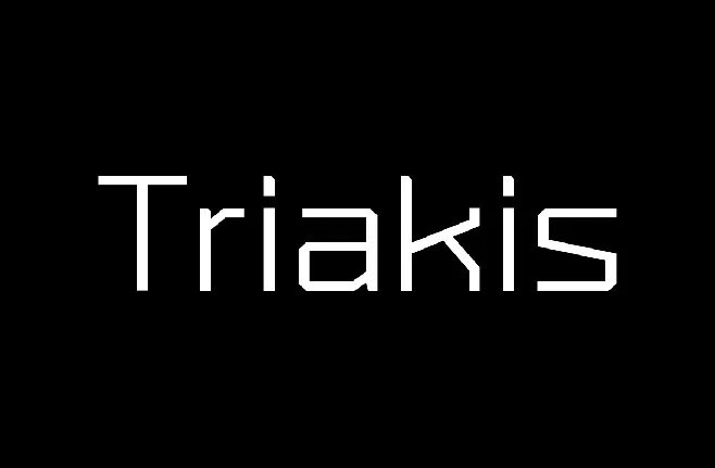 Triakis font