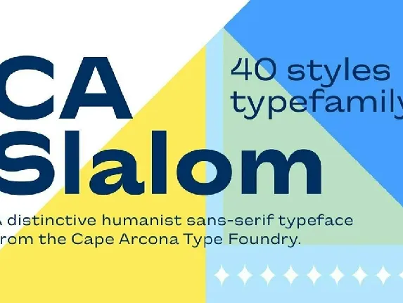 CA Slalom font