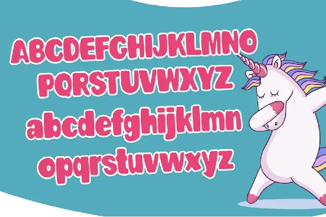 Unicorn Couple - Personal Use font