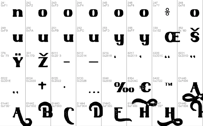 Heathfield font