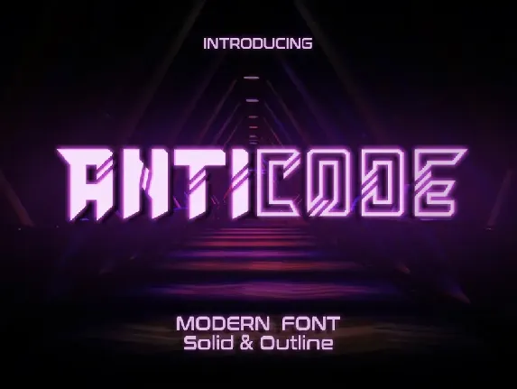 Anticode font