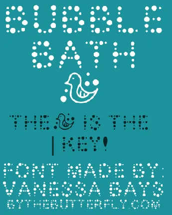 Bubble Bath font