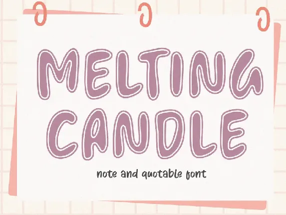 Melting Candle font