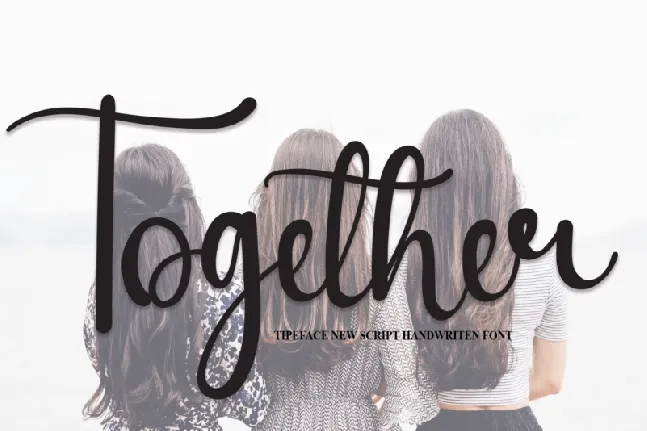 Together Script Typeface font