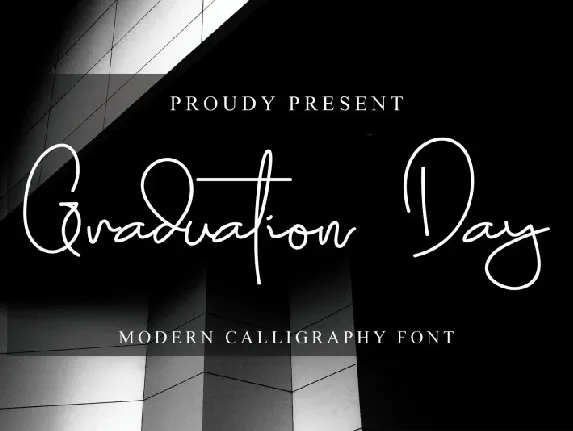 Graduation Day font