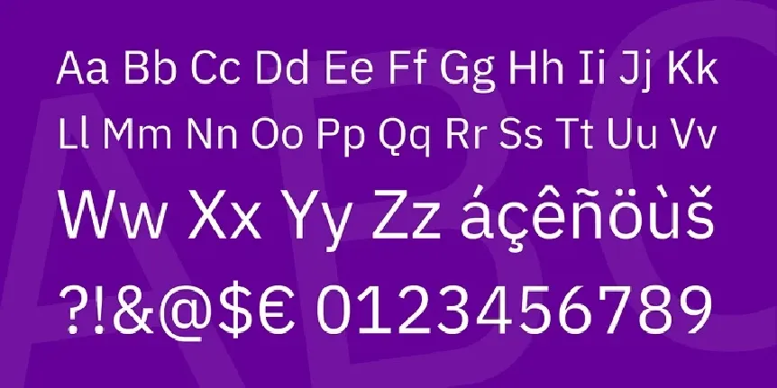 IBM Plex Sans Family font