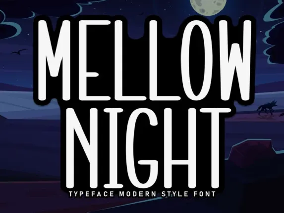 Mellow Night Display font