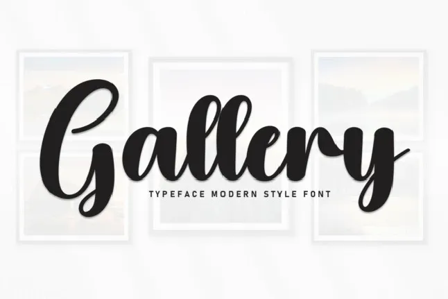 Gallery Script font