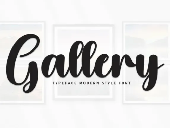 Gallery Script font