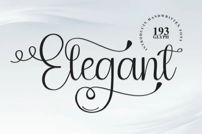 Elegant Calligraphy Typeface font