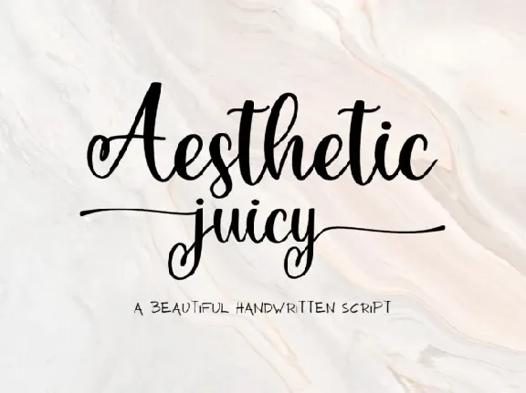 Aesthetic Juicy font