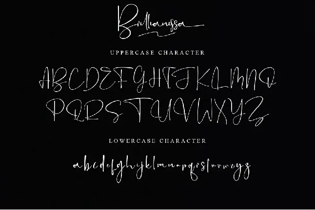 Brillianissa - Personal Use font