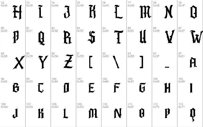 Barbatos font