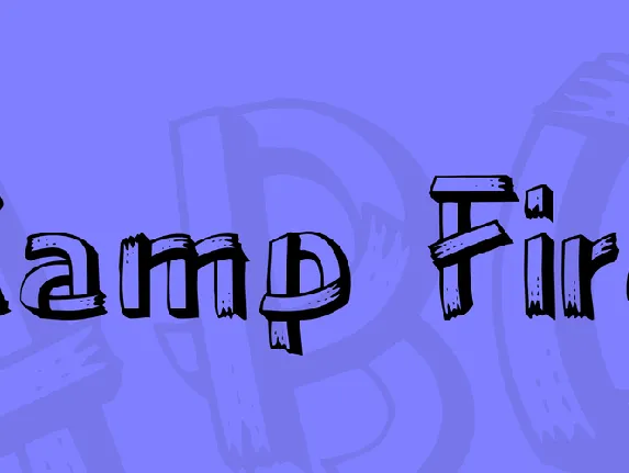 Camp Fire font