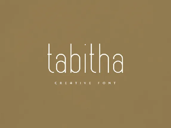 Tabitha font