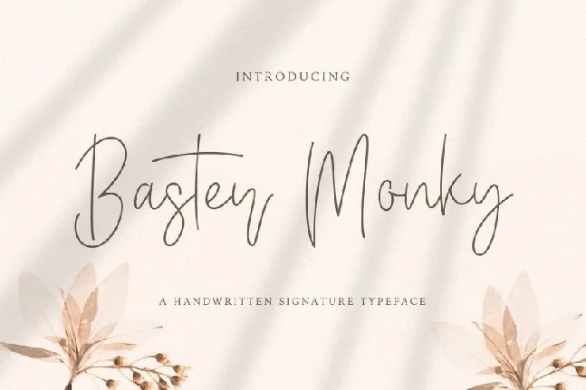 Baster Monky Handwritten font