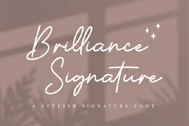 Brilliance Signature font