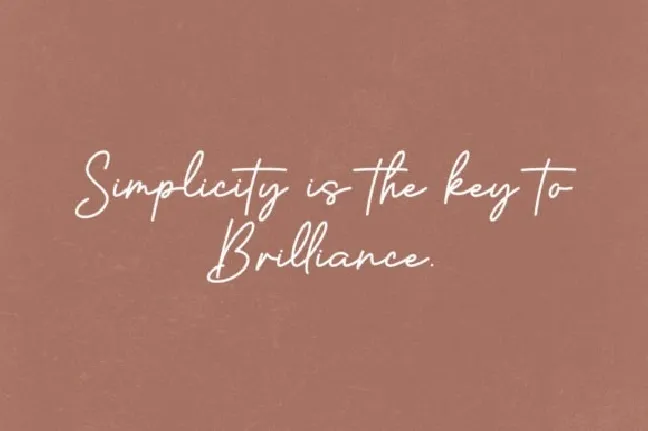 Brilliance Signature font