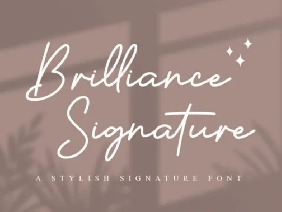 Brilliance Signature font