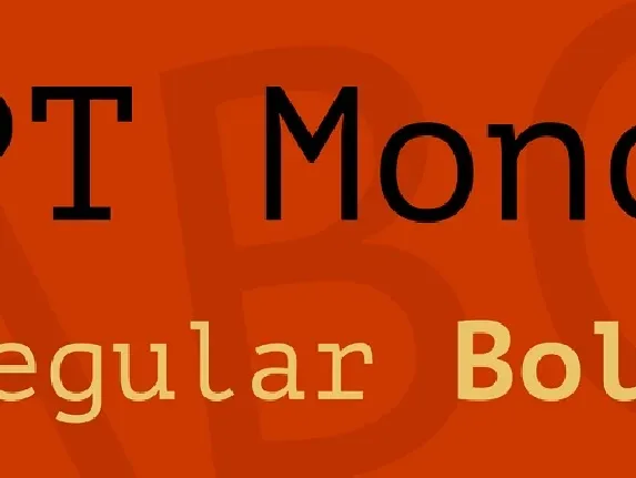 PT Mono Family font