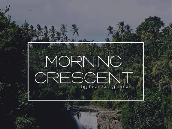 Morning Crescent font