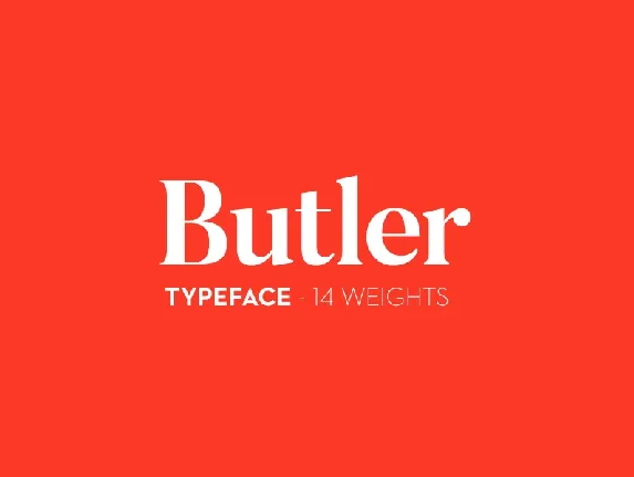 Butler Free font