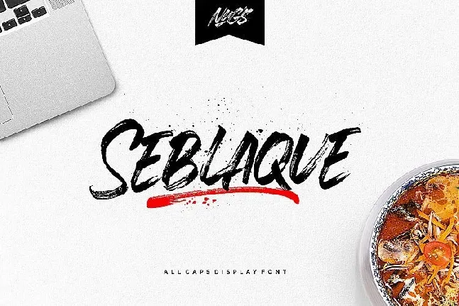 Seblaque Brush font