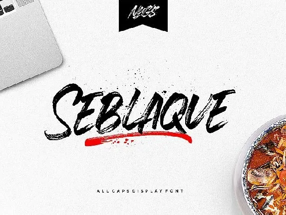 Seblaque Brush font