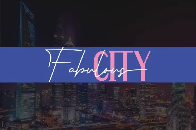 Fabulouscity Demo font