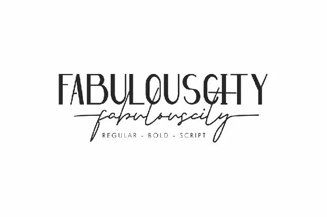 Fabulouscity Demo font