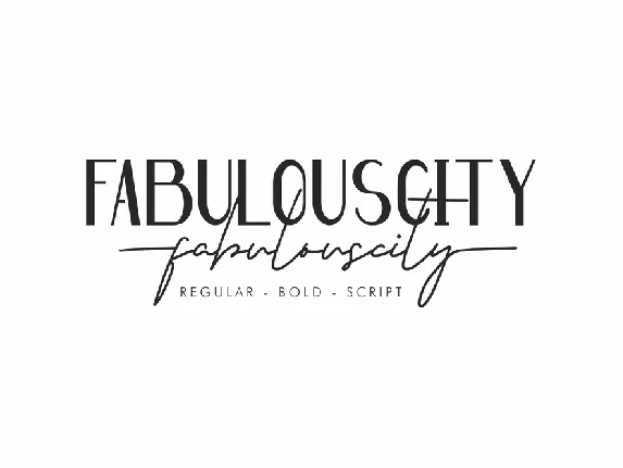 Fabulouscity Demo font