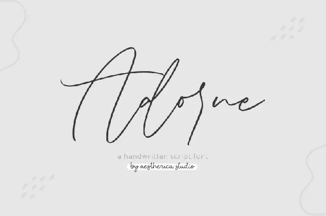 Adorne font